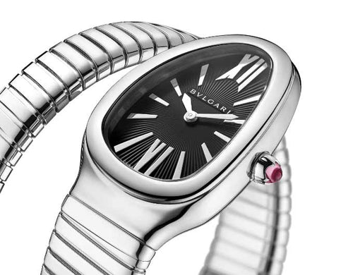BVLGAR Serpenti Silver Black – Diamond Set